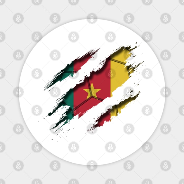 Cameroon Football Magnet by blackcheetah